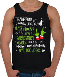 printfashion A Grincs az embereket utálta - Férfi atléta - Fekete (16846958)