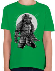 printfashion Szamuráj galaxis - Gyerek póló - Zöld (80840)