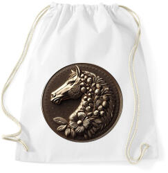 printfashion Lófej - Sportzsák, Tornazsák - Fehér (15896473)