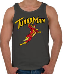 printfashion TurboMan - Férfi atléta - Sötétszürke (7575267)