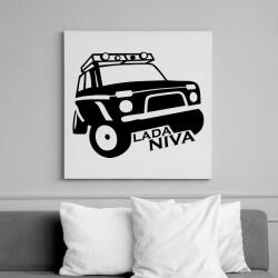 printfashion Lada Niva - Vászonkép - Fehér (6630254)