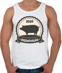 printfashion Disznóvágás - Férfi atléta - Fehér (2153803)