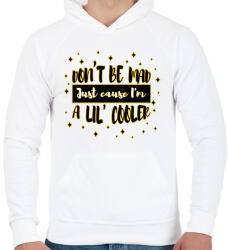 printfashion Don't be mad - Férfi kapucnis pulóver - Fehér (7524306)
