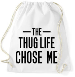 printfashion Thug Life - Sportzsák, Tornazsák - Fehér (1582876)
