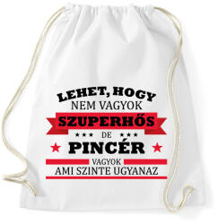 printfashion Szuperhős - Pincér - Sportzsák, Tornazsák - Fehér (9430327)