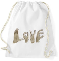 printfashion Love - Sportzsák, Tornazsák - Fehér (1737932)