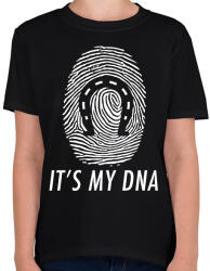 printfashion It's my DNA - Gyerek póló - Fekete (2747455)