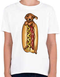 printfashion Hot dog - Gyerek póló - Fehér (13192508)