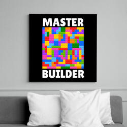 printfashion Master Builder - Vászonkép - Fekete (6656956)