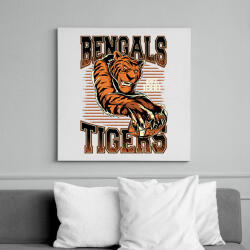 printfashion Bengáli tigris - Vászonkép - Fehér (6620789)