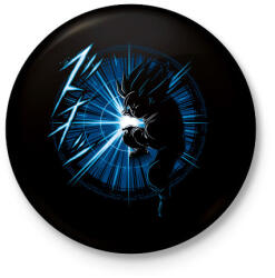 printfashion Goku kamehameha vol1 - Kitűző, hűtőmágnes - Fekete (3094786)