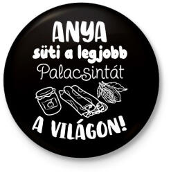 printfashion Anya süti a legjobb palacsintát a világon! - Kitűző, hűtőmágnes - Fekete (16570087)