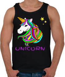 printfashion unikornis - Férfi atléta - Fekete (6031664)