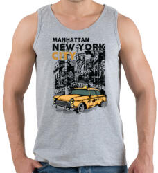 printfashion New York City - Férfi atléta - Sport szürke (3206)