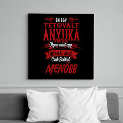 printfashion Tetovált anyuka - Vászonkép - Fekete (13148353)