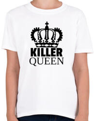 printfashion KILLER QUEEN - Gyerek póló - Fehér (10777728)