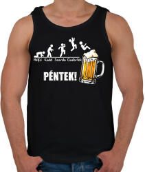 printfashion Vicces sörös hét - Férfi atléta - Fekete (7539396)