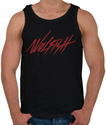 printfashion Wolfish - Férfi atléta - Fekete (8703)