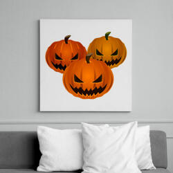 printfashion Mérges tökfejek - Vászonkép - Fehér (6628203)