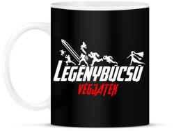 printfashion Legénybúcsú végjáték 2 - Bögre - Fekete (7343764)
