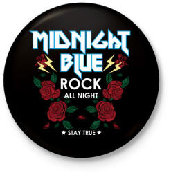 printfashion Rock rozsák - Kitűző, hűtőmágnes - Fekete (3144565)