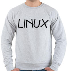 printfashion A linux - Férfi pulóver - Sport szürke (3531882)