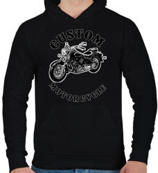 printfashion custom motorcycle - Férfi kapucnis pulóver - Fekete (11595727)
