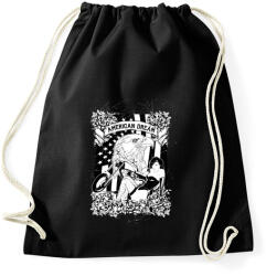 printfashion Amerikai álom - Sportzsák, Tornazsák - Fekete (801453)