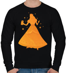 printfashion Hercegnő - Férfi pulóver - Fekete (5095540)