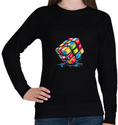 printfashion rubik kocka - Női pulóver - Fekete (16610849)