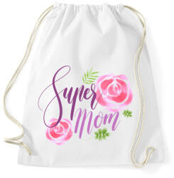 printfashion Szuper Anya - Sportzsák, Tornazsák - Fehér (402365)