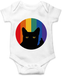 printfashion Pride cat - Baba Body - Fehér (9678095)
