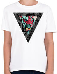 printfashion Triangle designed Lion - Gyerek póló - Fehér (1615688)