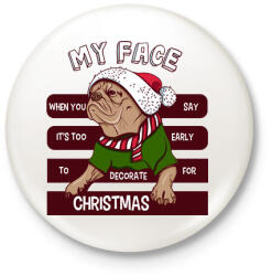 printfashion My face - Kitűző, hűtőmágnes - Fehér (3076095)