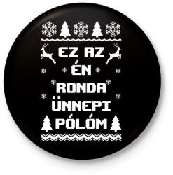 printfashion Ez az én ronda ünnepi pólóm karácsonyi póló - Kitűző, hűtőmágnes - Fekete (9387510)