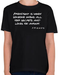 printfashion Friends 07 - Gyerek póló - Fekete (15663588)