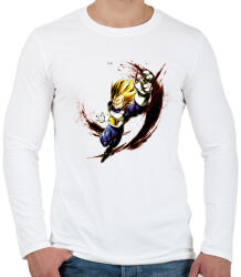 printfashion dragon ball super-saiyan-blue-goku - Férfi hosszú ujjú póló - Fehér (4191081)