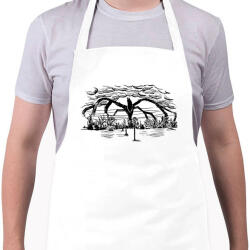 printfashion Stranger Things Shadow Monster - Kötény - Fehér (4913460)