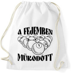 printfashion A fejemben működött - Sportzsák, Tornazsák - Fehér (11790006)