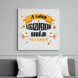printfashion Legszuperebb baba - Vászonkép - Fehér (8100291)