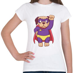 printfashion Szuper mopsz - Női póló - Fehér (13236583)