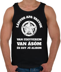 printfashion LÁNYOS APA 3 - Férfi atléta - Fekete (10800700)