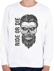 printfashion Ride or Die - Gyerek pulóver - Fehér (11363634)