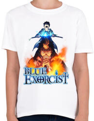 printfashion Blue Exorcist - Gyerek póló - Fehér (2860770)