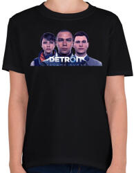 printfashion Detroit become human - Gyerek póló - Fekete (987502)
