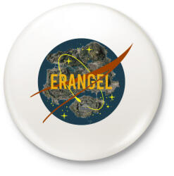 printfashion PUBG NASA: ERANGEL - Kitűző, hűtőmágnes - Fehér (3082897)