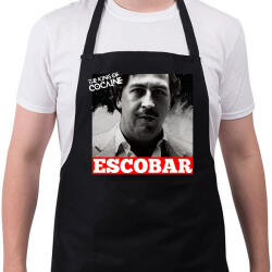 printfashion Pablo Escobar - Kötény - Fekete (4936096)