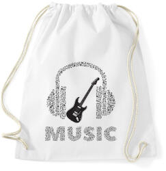 printfashion Zene - Sportzsák, Tornazsák - Fehér (14997894)