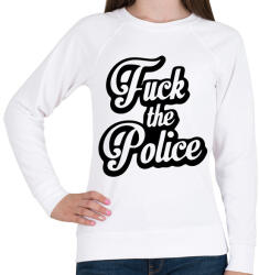 printfashion fuck the police - Női pulóver - Fehér (13538777)