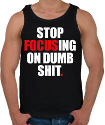 printfashion Stop focus - Férfi atléta - Fekete (2265355)